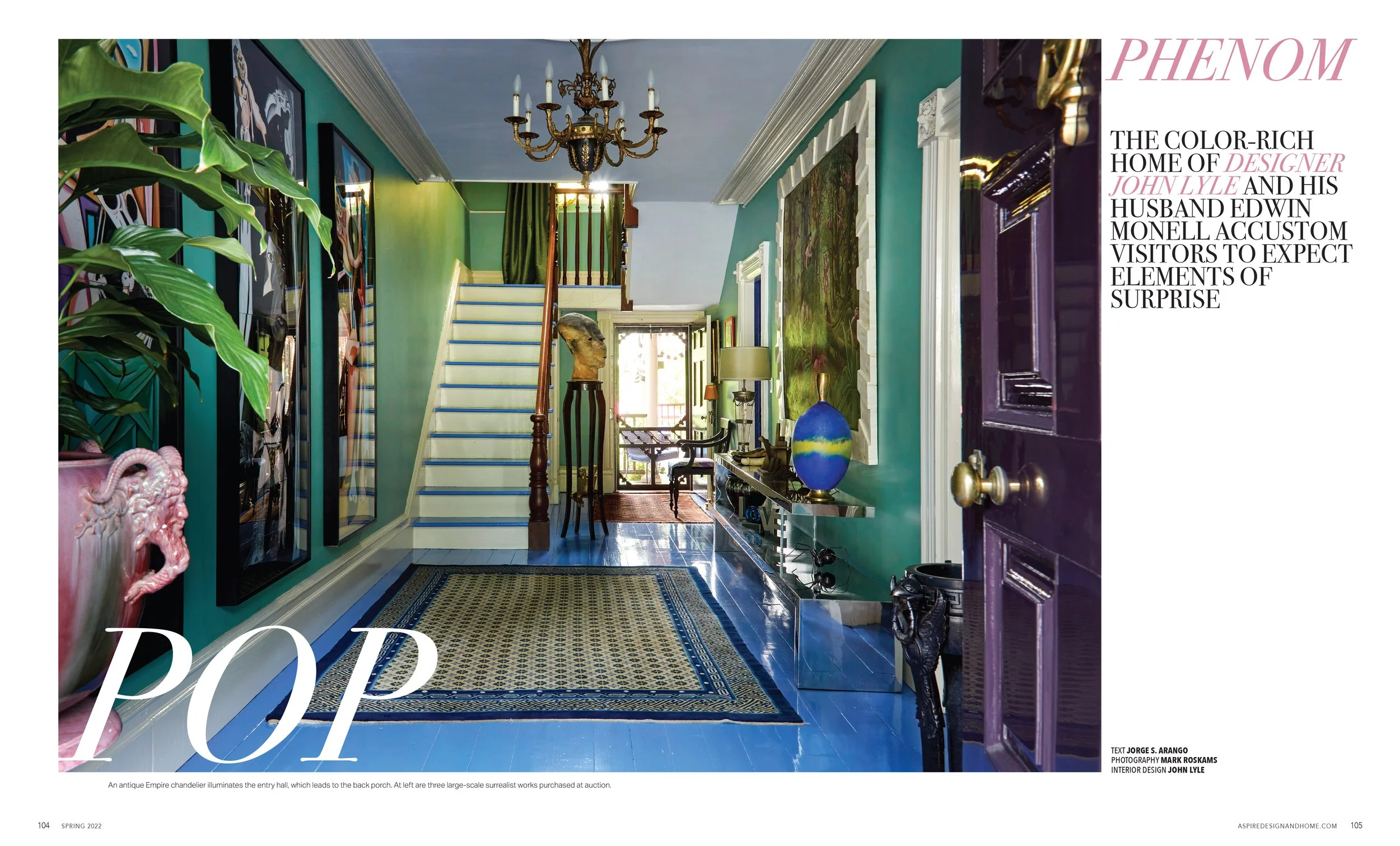 The Color Rich Home of John Lyle - In the Aspire Design and Home